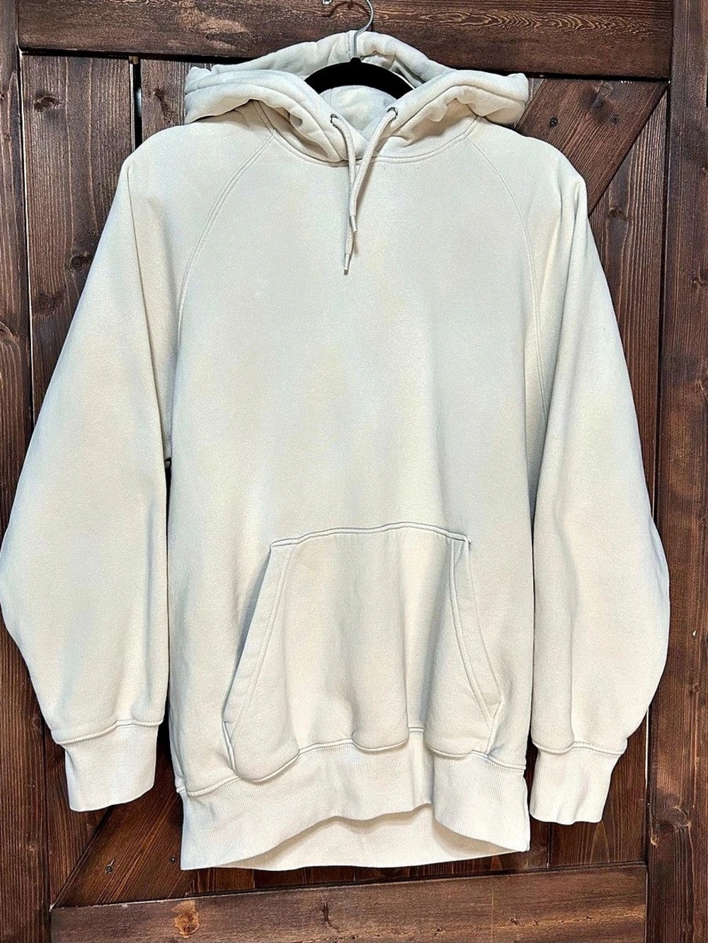 H&M Oversized Fit Hoodie Cream Small